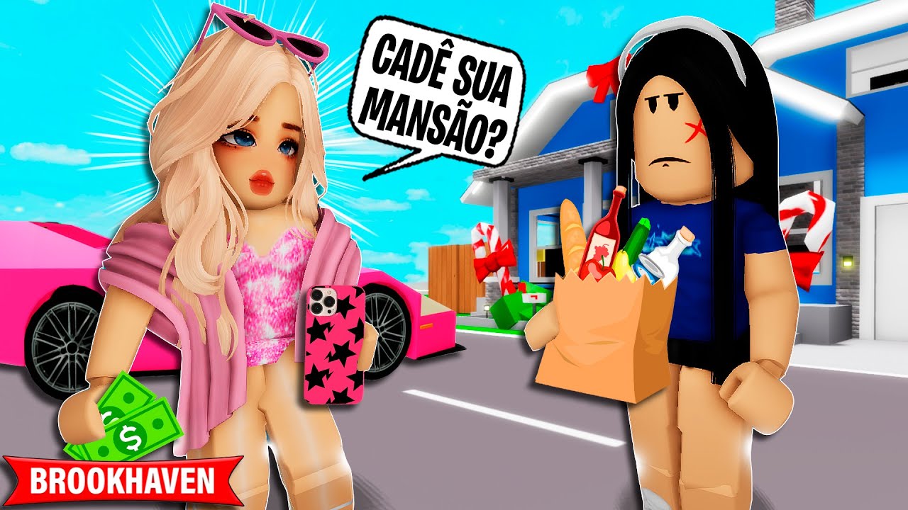 A MINHA PRIMA RIQUINHA veio PASSAR as FÉRIAS na MINHA CASA | Roblox Brookhaven 🏡Rp | Historinhas