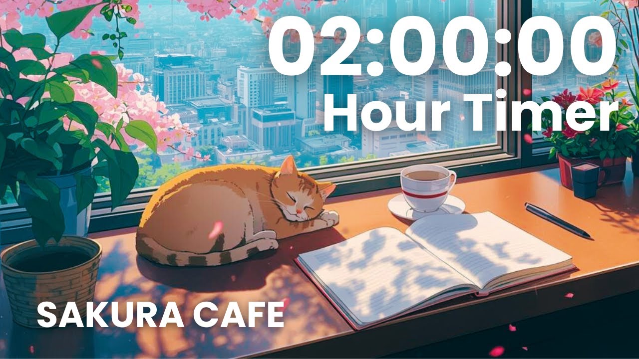 TOKYO SAKURA CAFE | 2 Hour Daytime Study Lofi – Calm Focus