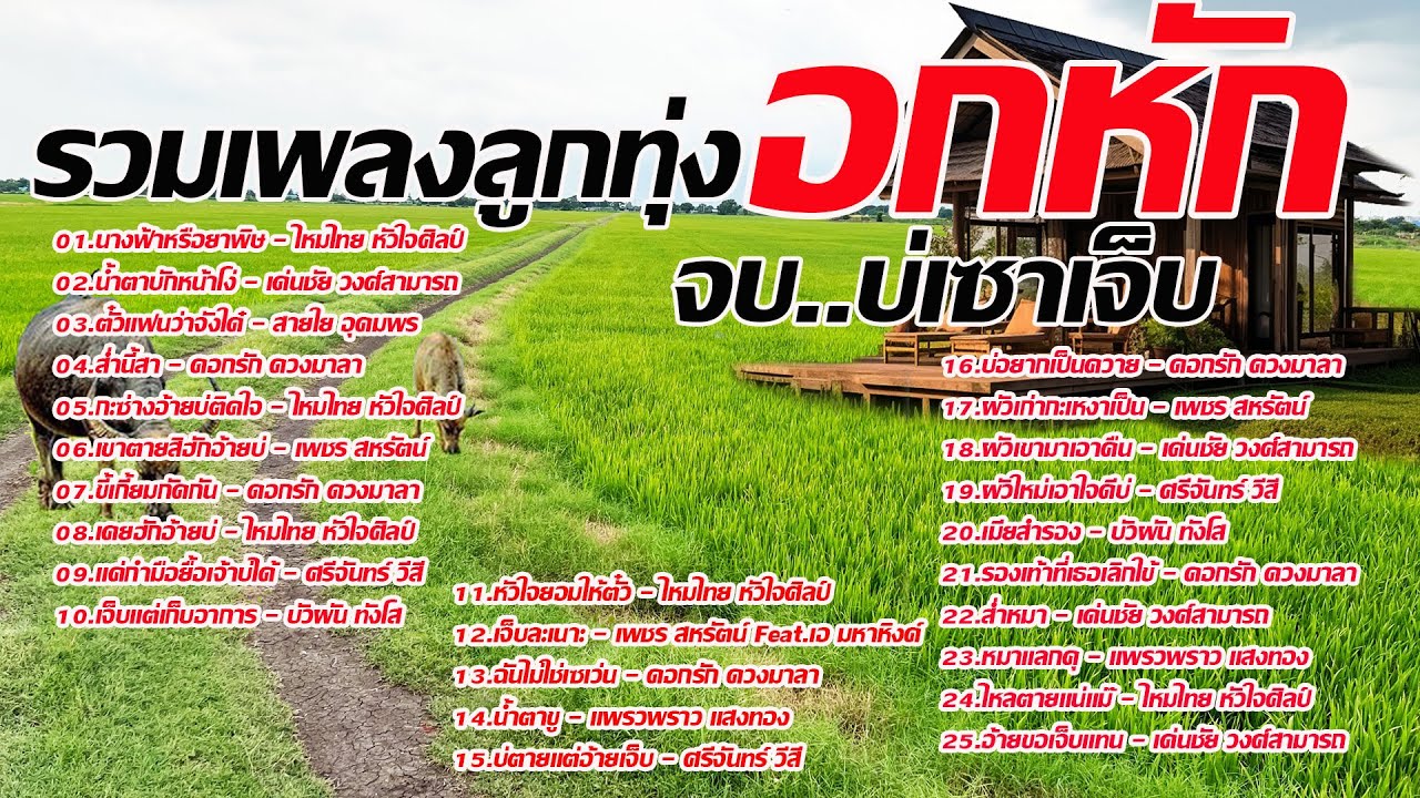 รวมเพลงลูกทุ่งอกหักโดนใจ