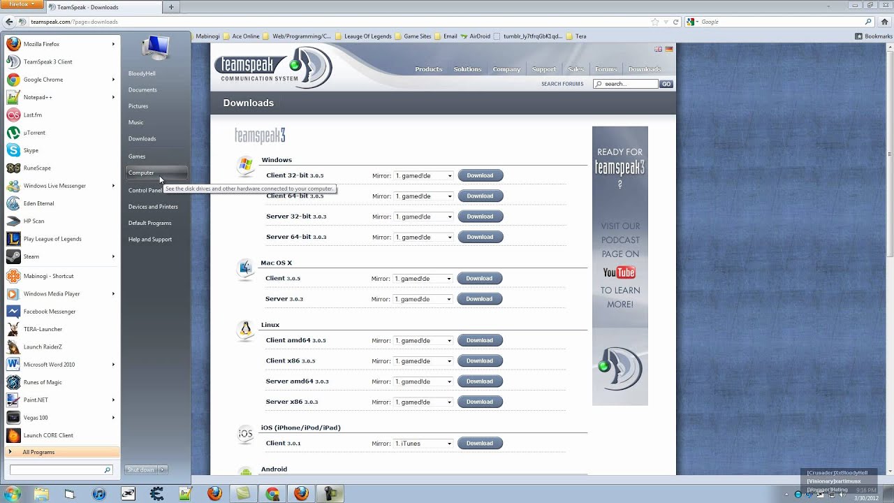 Getting TeamSpeak 3 Tutorial