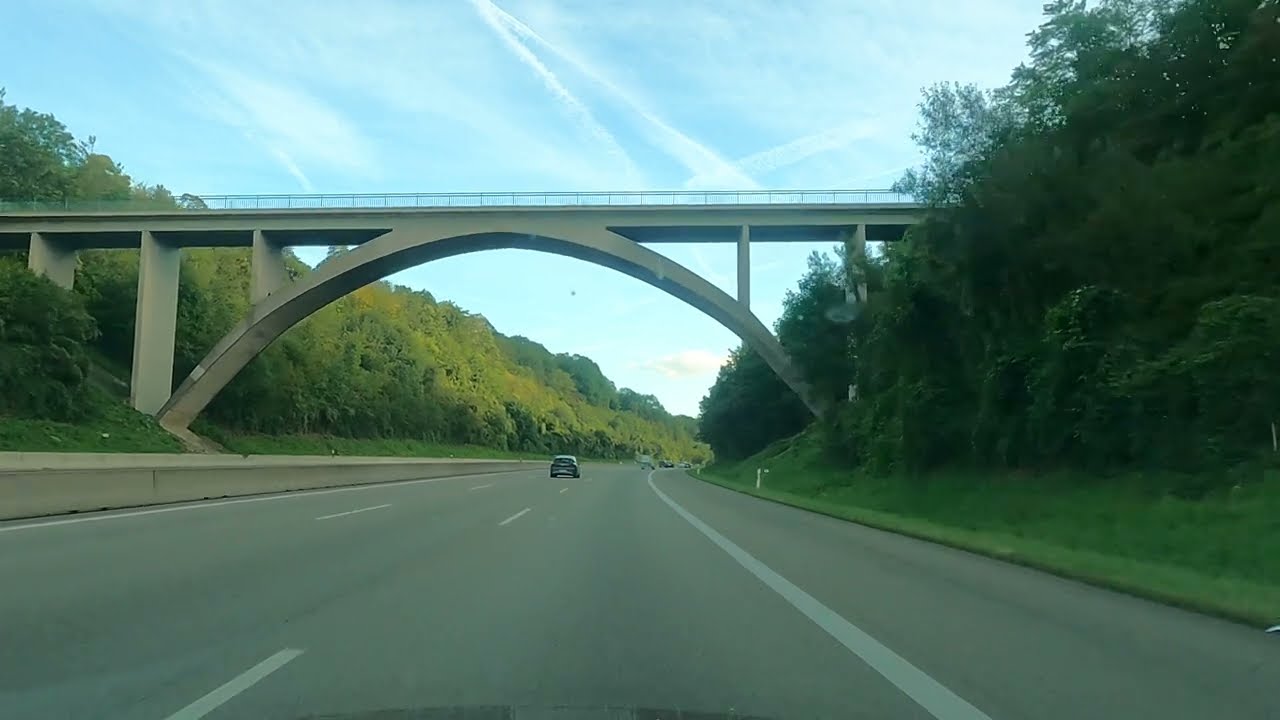 Scenic drive Heilbronn to Stuttgart Airport - 🇩🇪 Germany 🇩🇪