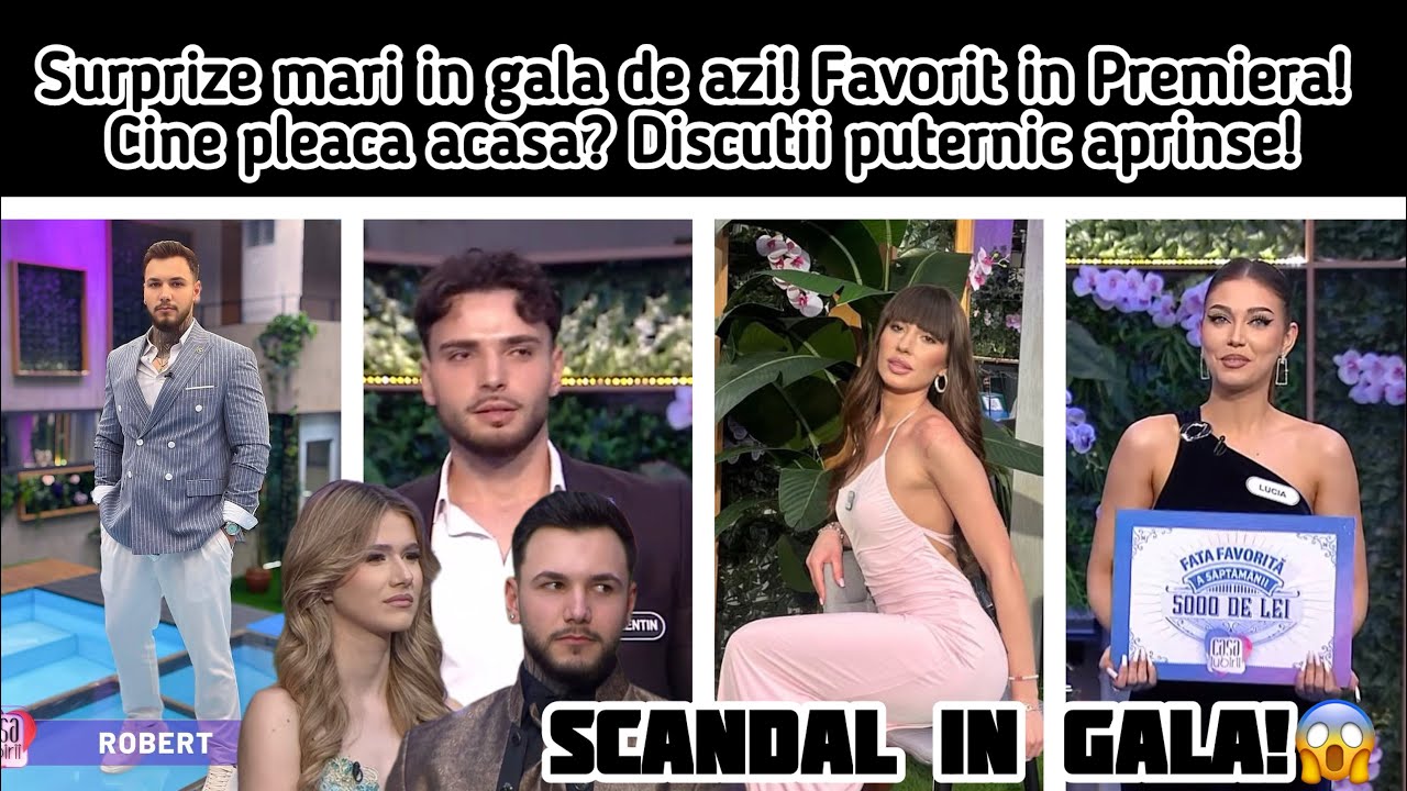 Surprize mari in gala de azi! Favorit in Premiera! Cine pleaca acasa? Discutii puternic aprinse!