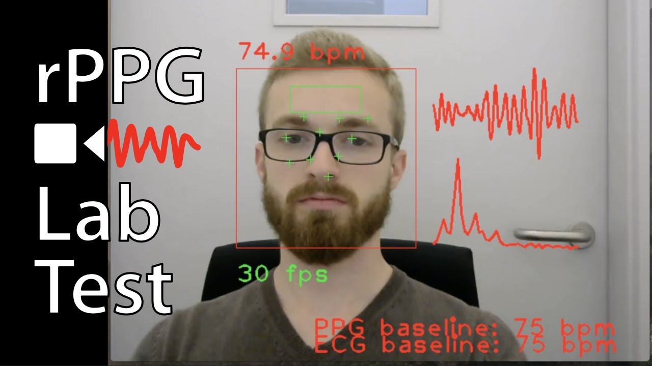 rPPG: Lab test with baseline measurements