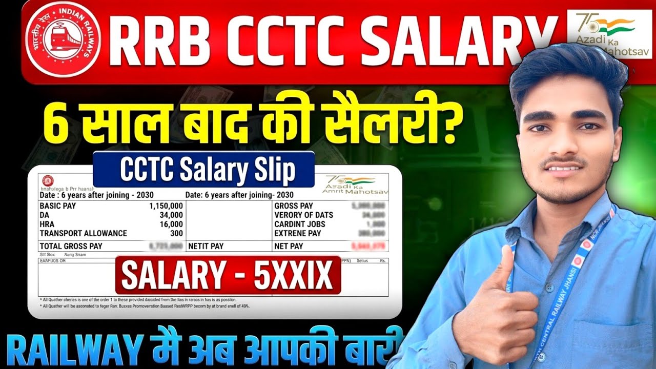 RAILWAY CCTC की SALARY SLIP 2026 Exposed! #cctcsalary #railwaysalary