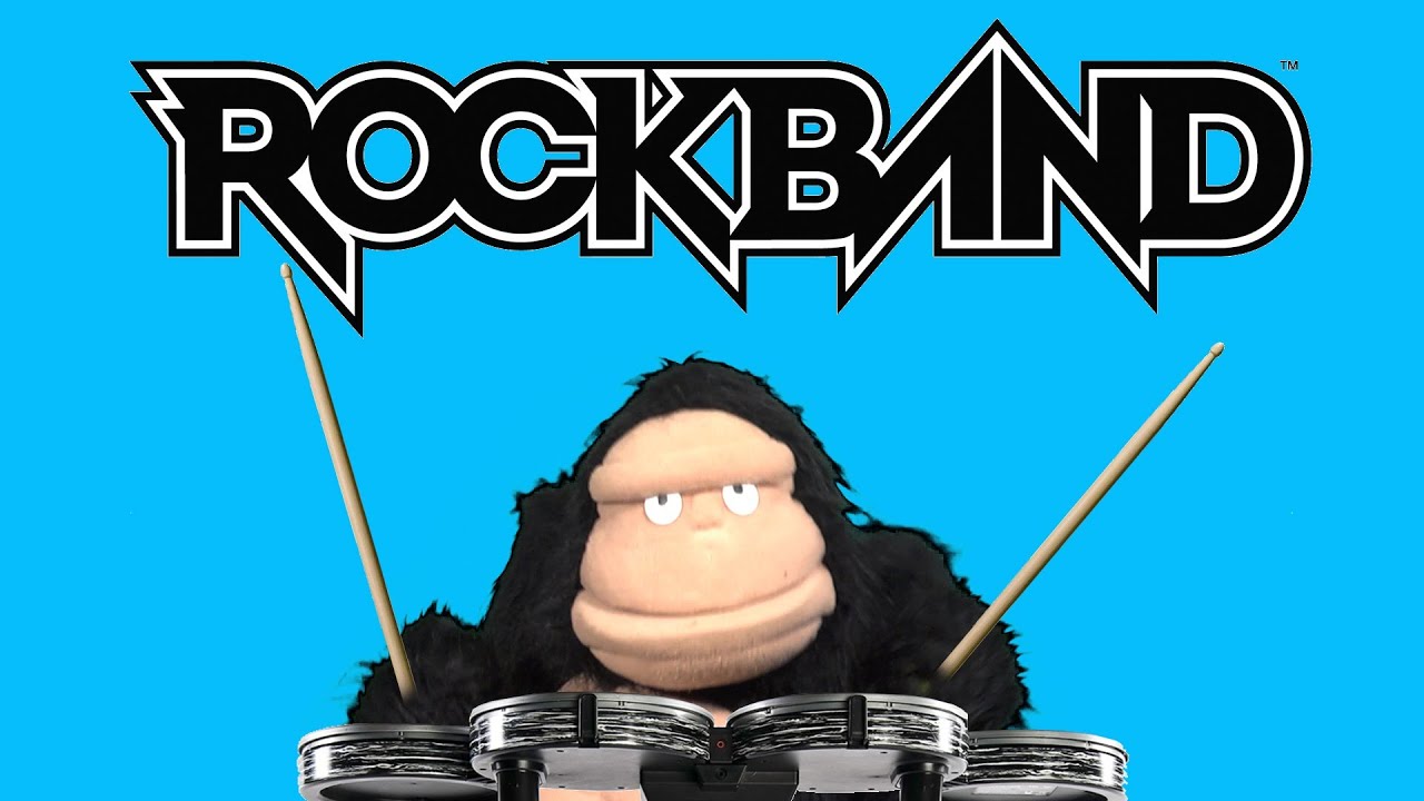 Mario, Fafa and Gorilla play Rock Band