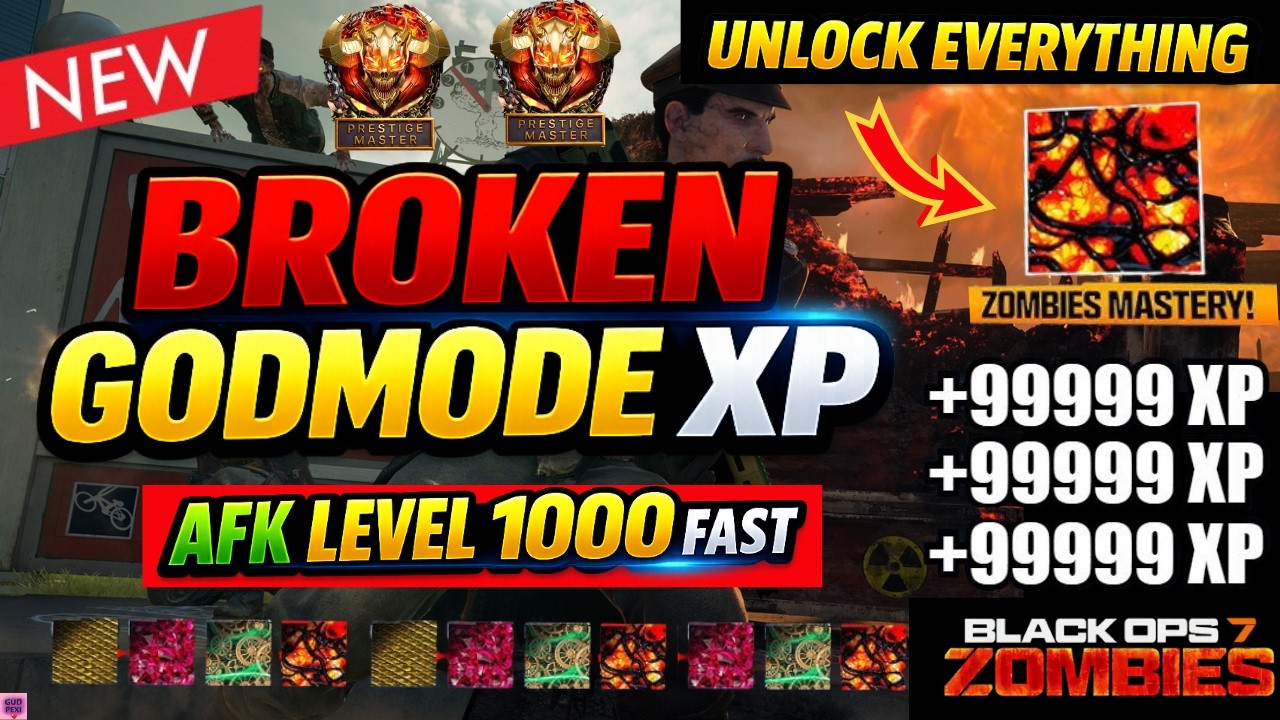 DO ASAP! NEW BO7 GODMODE XP GLITCH IS BROKEN! UNLOCK EVERYTHING AFK + LEVEL 1000 FAST | BO7 ZOMBIES