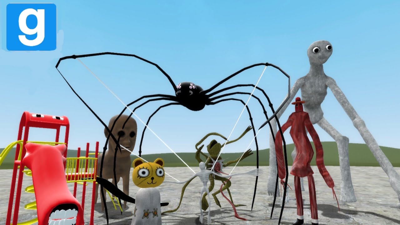 Garry's mod |Trevor henderson monsters|Nextbox NPC'S| Part 4.