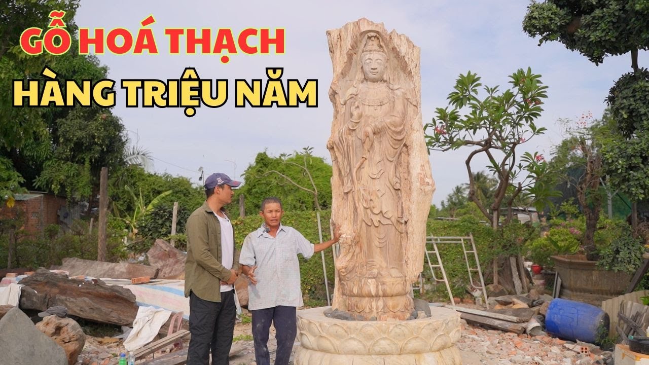 ĐỘC LẠ - Tượng Quan Âm Từ Khối Gỗ Hoá Thạch Hàng Triệu Năm Tuổi