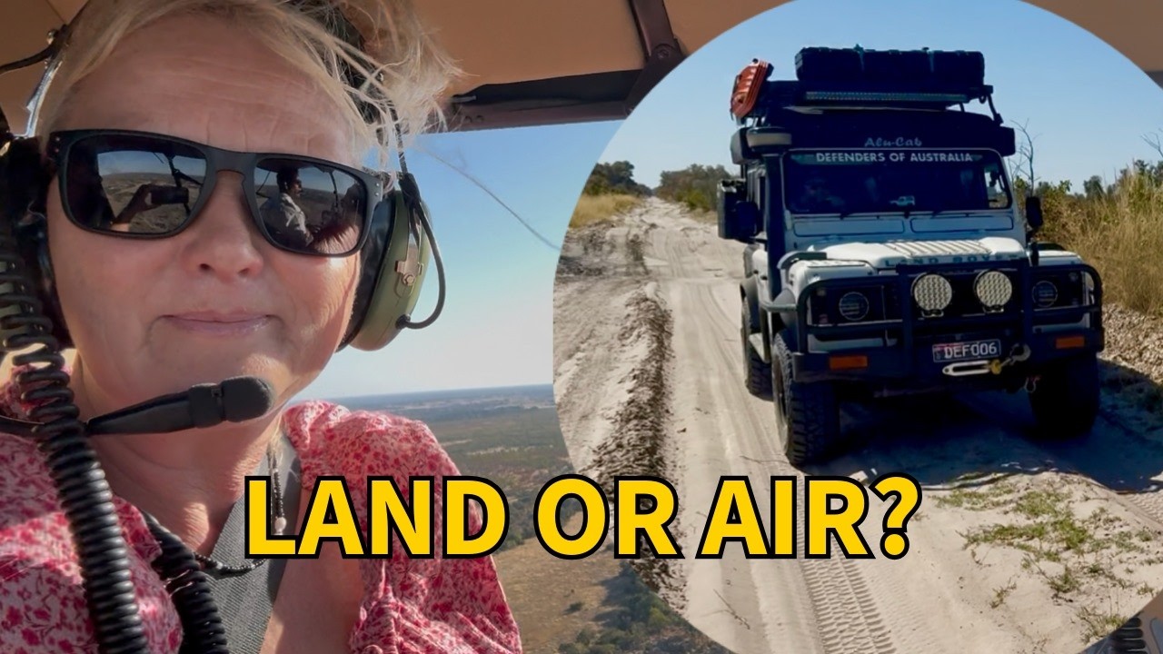 Chobe National Park and Okavango Delta - 4x4 safari in Land Rover Defender and chopper flight