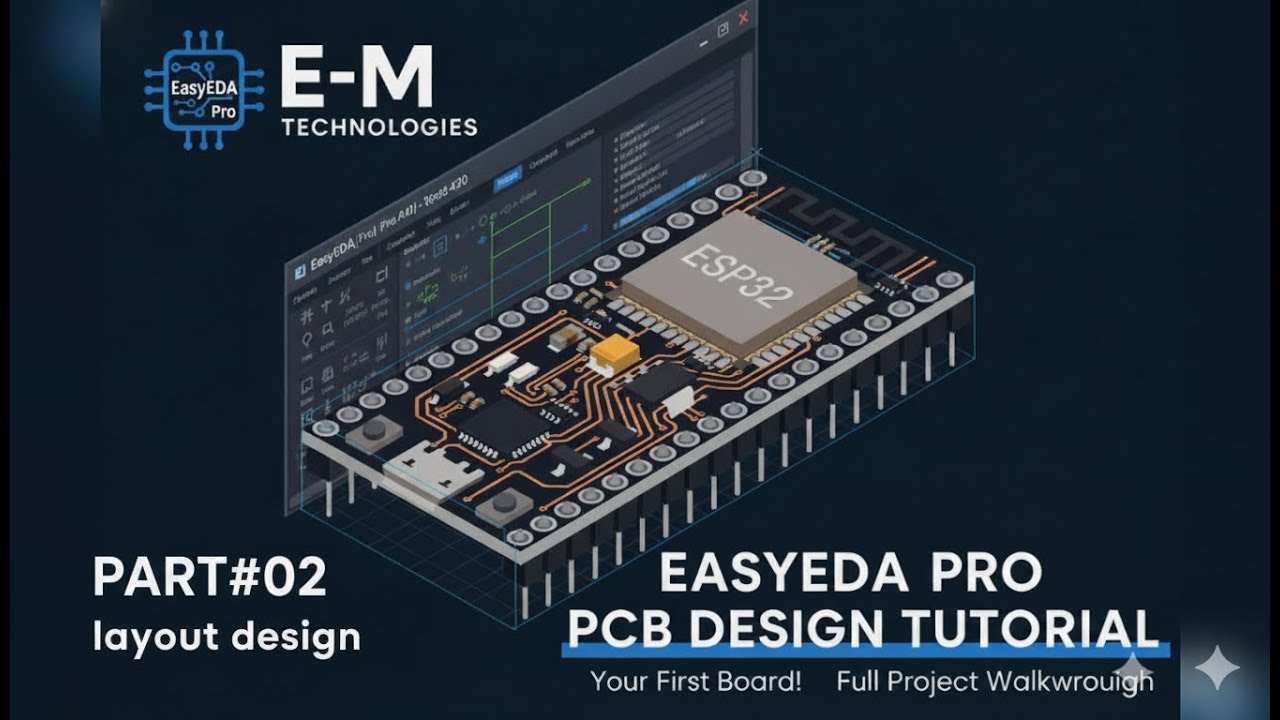 PCB Design Tutorial PART#02: ESP32 Double-Layer PCB Layout & Routing with USB-C | Full Walkthrough