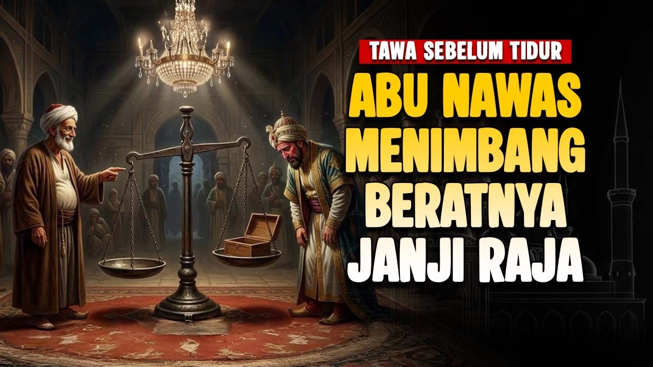 ABU NAWAS MENIMBANG BERATNYA JANJI RAJA — KISAH LUCU PENGANTAR TIDUR