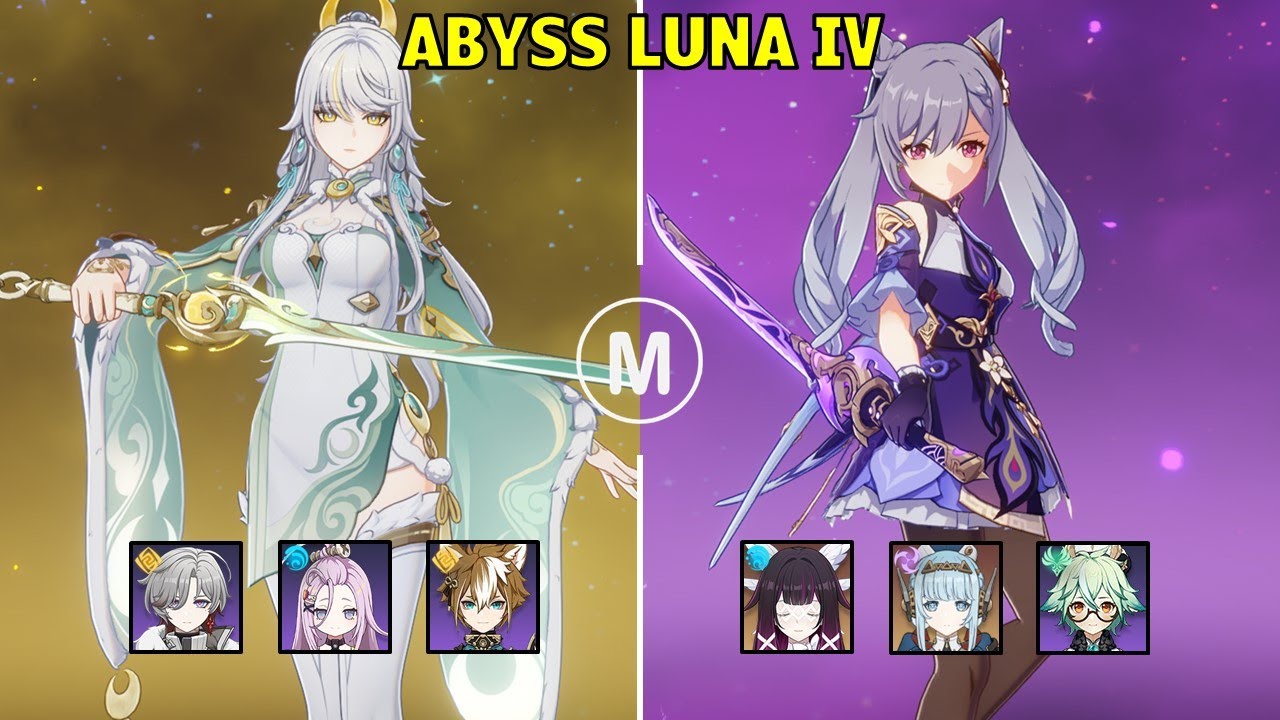 C2 Zibai Lunar Cristallize & C6 Keqing Lunar Charged - Spiral Abyss Luna IV Genshin Impact