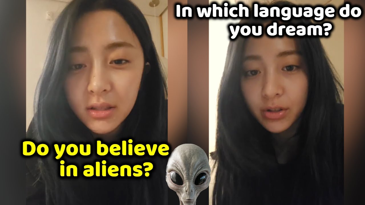 Yunjin answering very deep questions from her fans.