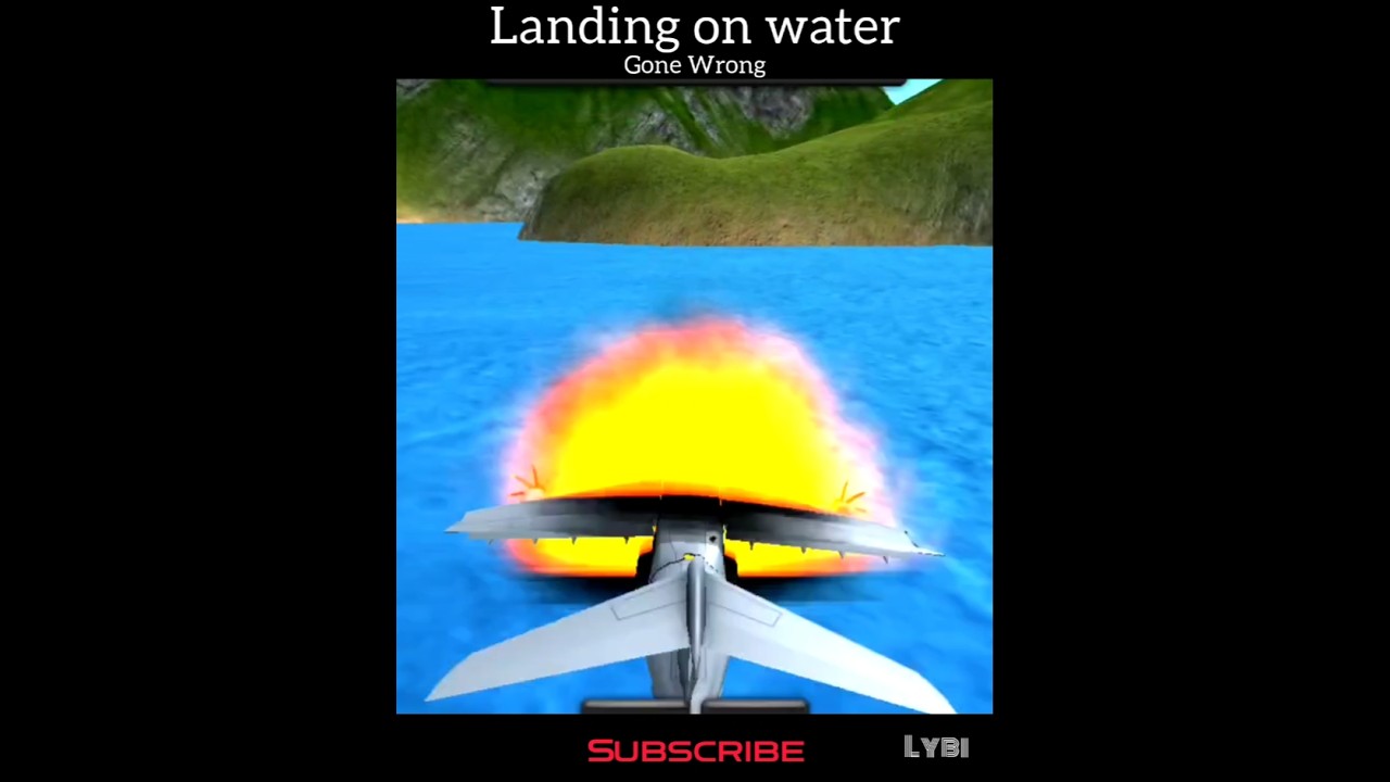 🤯Landing on Water Gone Wrong #aviation #tfs #airplane #crash #crashlanding #turbopropflightsimulator