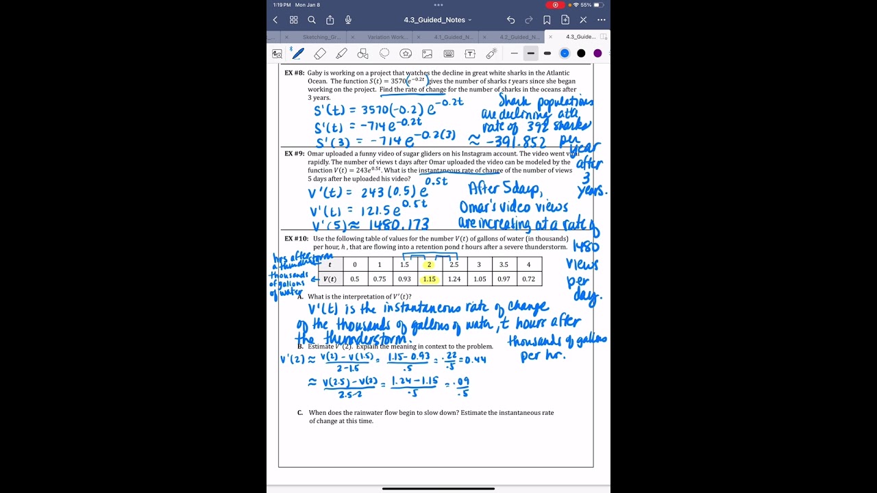Last of 4.3 notes Calc BC
