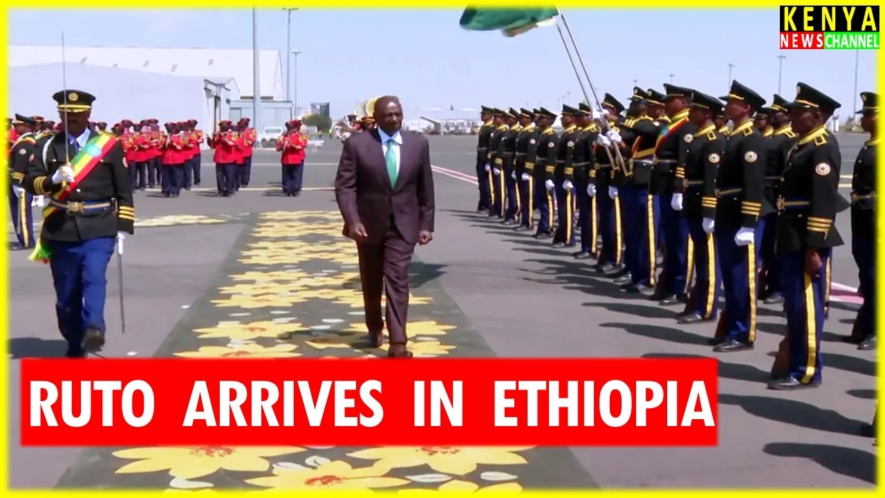 See what happened when Ruto landed at Addis Ababa Ethiopia for African Union Assembly Session
