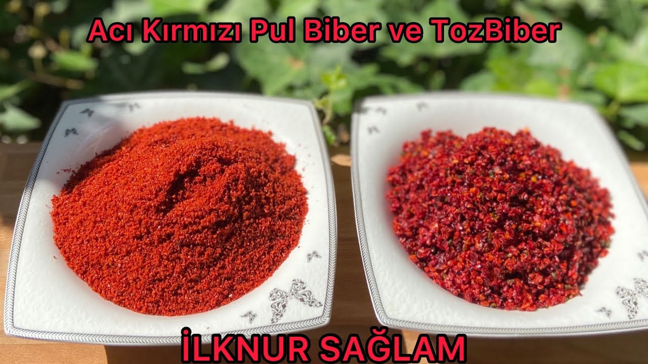 Evde Kırmızı Pul Biber Ve Toz Biber Nasıl Hazırlanır?Kadife Gibi Dokusuyla Toz Biber Ve Pul Biber 💯
