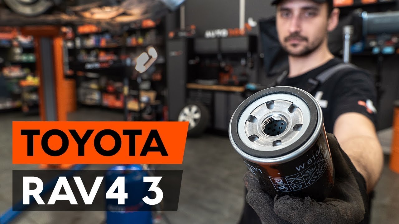 Så byter du oljefilter och motorolja på TOYOTA RAV 4 3 (XA30) [AUTODOC-LEKTION]