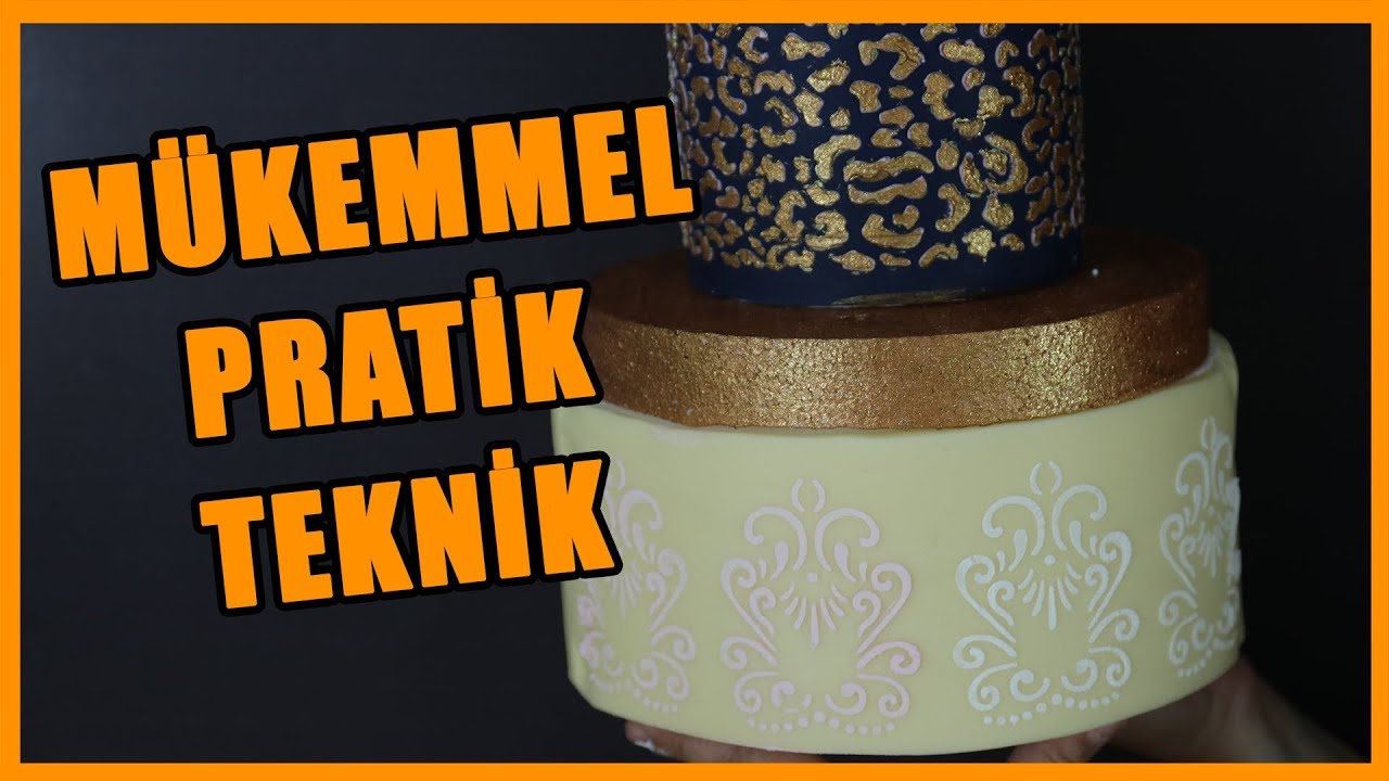 Royal Icing ile Stencil Süsleme