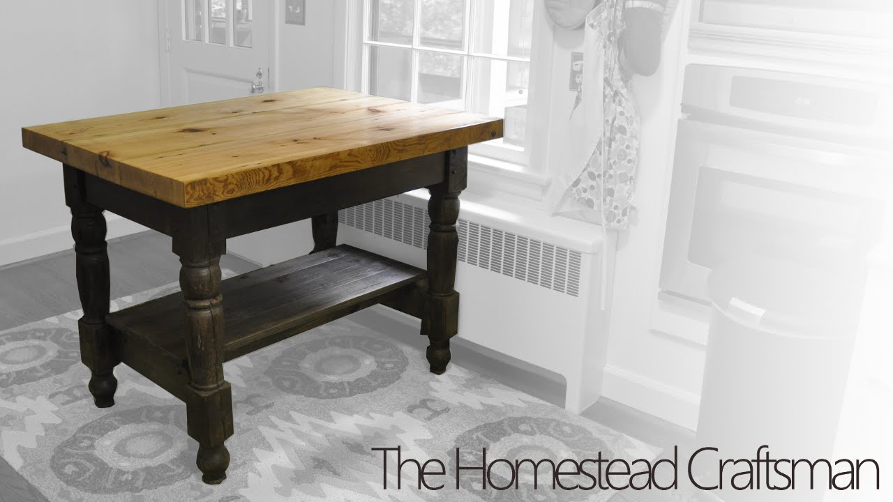 Building a Kitchen Island from Reclaimed Wood