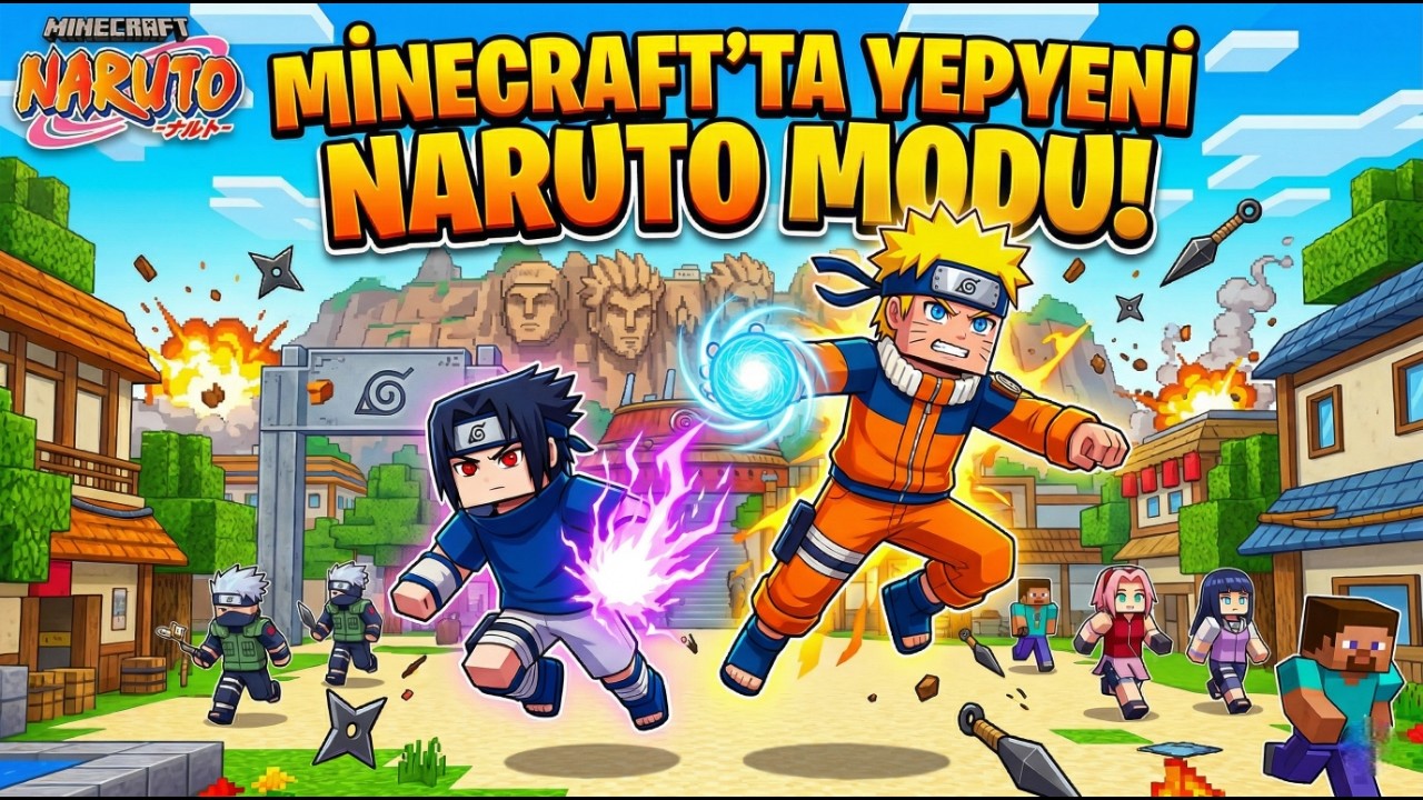 MİNECRAFT AMA NARUTO MODU! SASUKE KUN OLUP KAÇAK DÖVÜŞ KULÜBÜ KURDUK! 1.BÖLÜM...