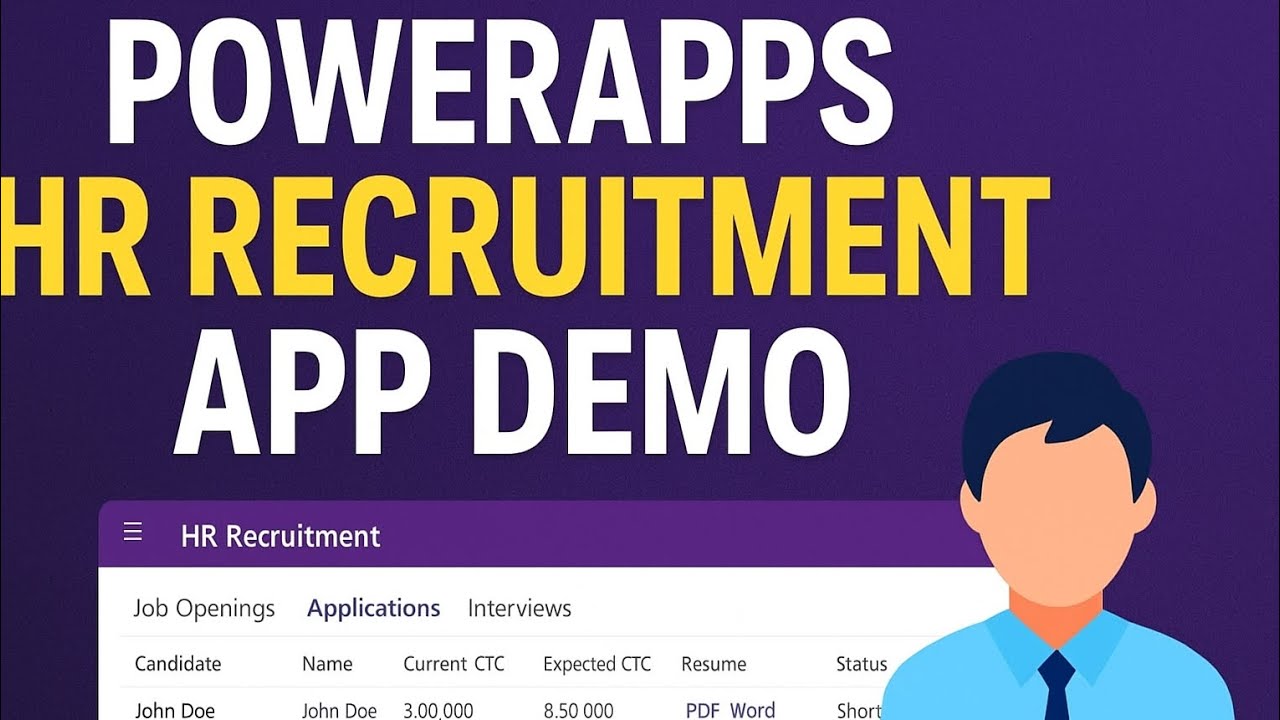 PowerApps HR Recruitment System | End to End ATS Workflow with Offer Letter Automation