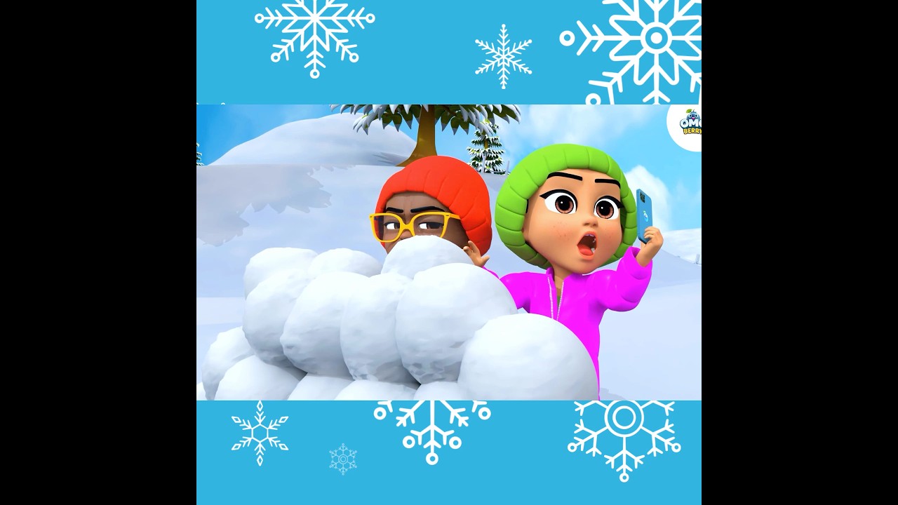Snow Day Fun! ❄️⛄ | Kids Winter Song + Animation + Kids Videos For Kids | OmoBerry