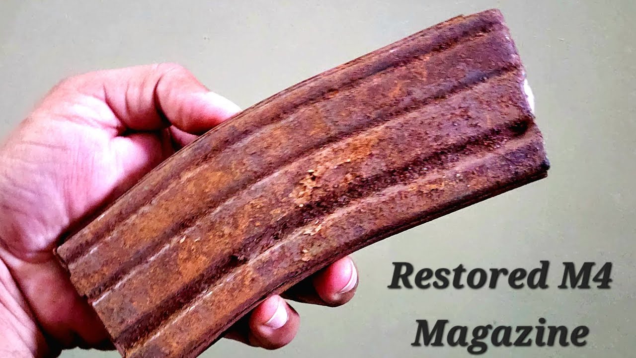Restored M4 Magazine: A Rust-Covered Relic Brought Back to Life