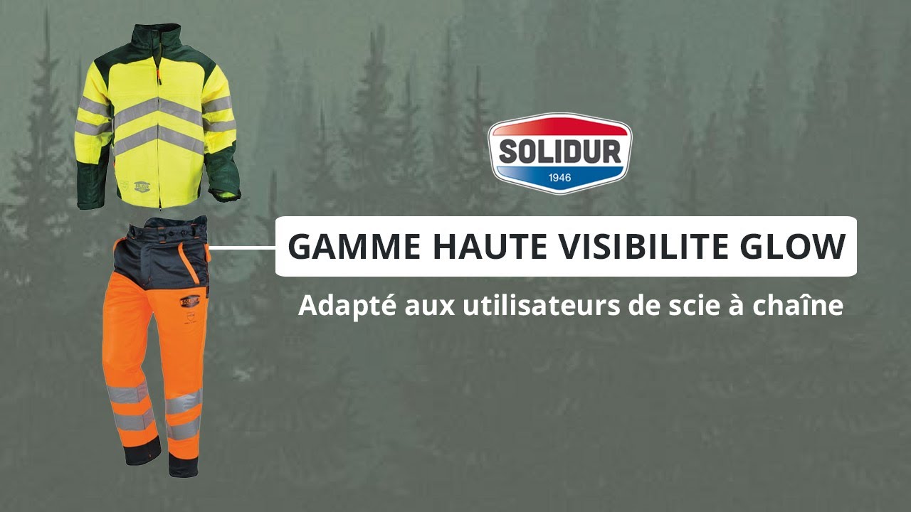 Vêtements anti coupures haute visibilité SOLIDUR Gamme Glow