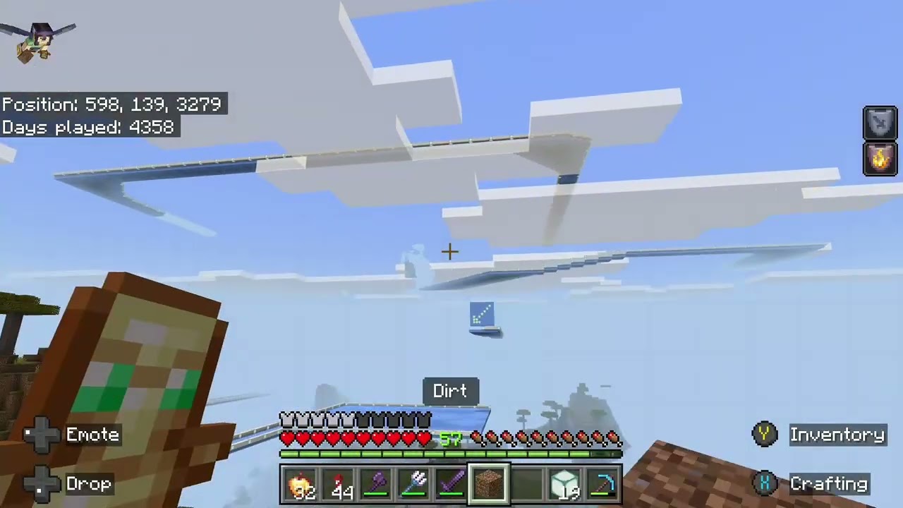 ADHD Minecraft - Ice Boat Racetrack 35 - Relaxed Cool Chill Calm