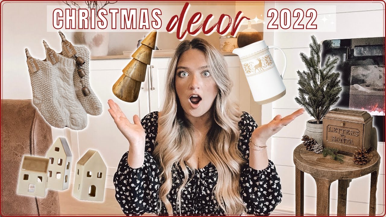 2022 CHRISTMAS DECOR ✨ NEW target decor + more! HAUL + shop with me // christmas decorating ideas