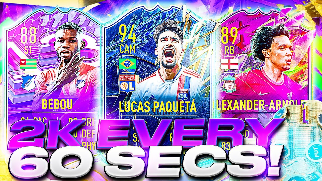 OMG! 2K EVERY 60 SECONDS FIFA 22 BEST TRADING METHOD (FIFA 22 SNIPING FILTERS & FLIPPING)
