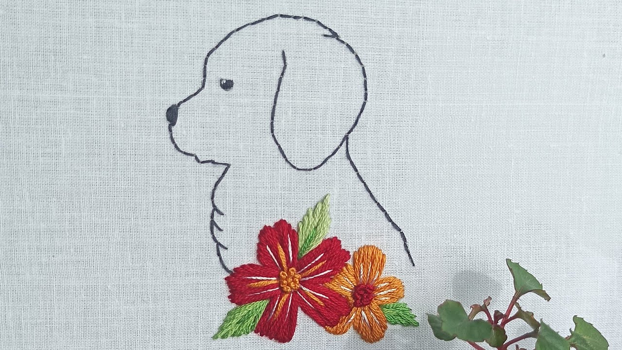 Puppy Hand Embroidery🥰🥰🥰