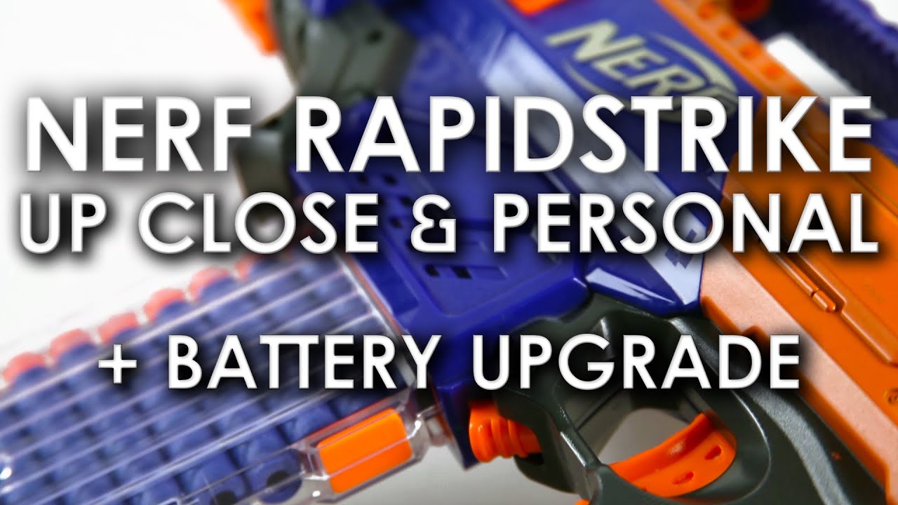 NERF Rapidstrike: Up Close & Personal (Unboxing and Firing Test)