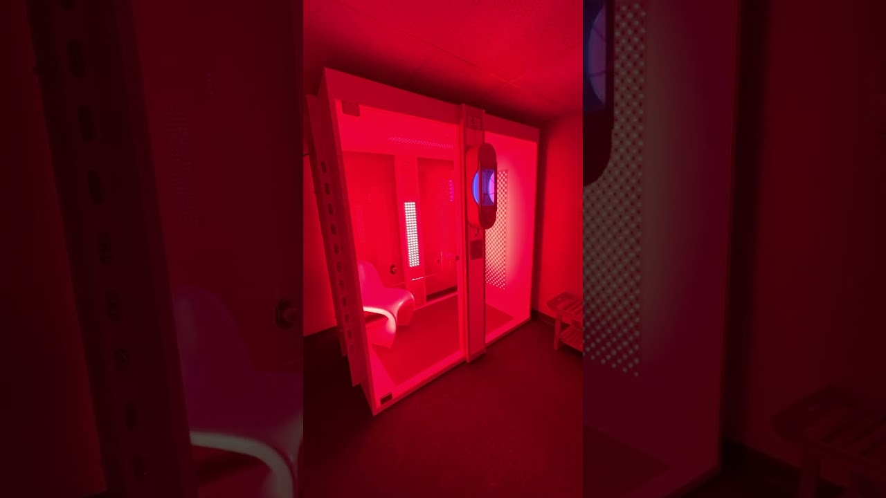 A view at our red light therapy booth
