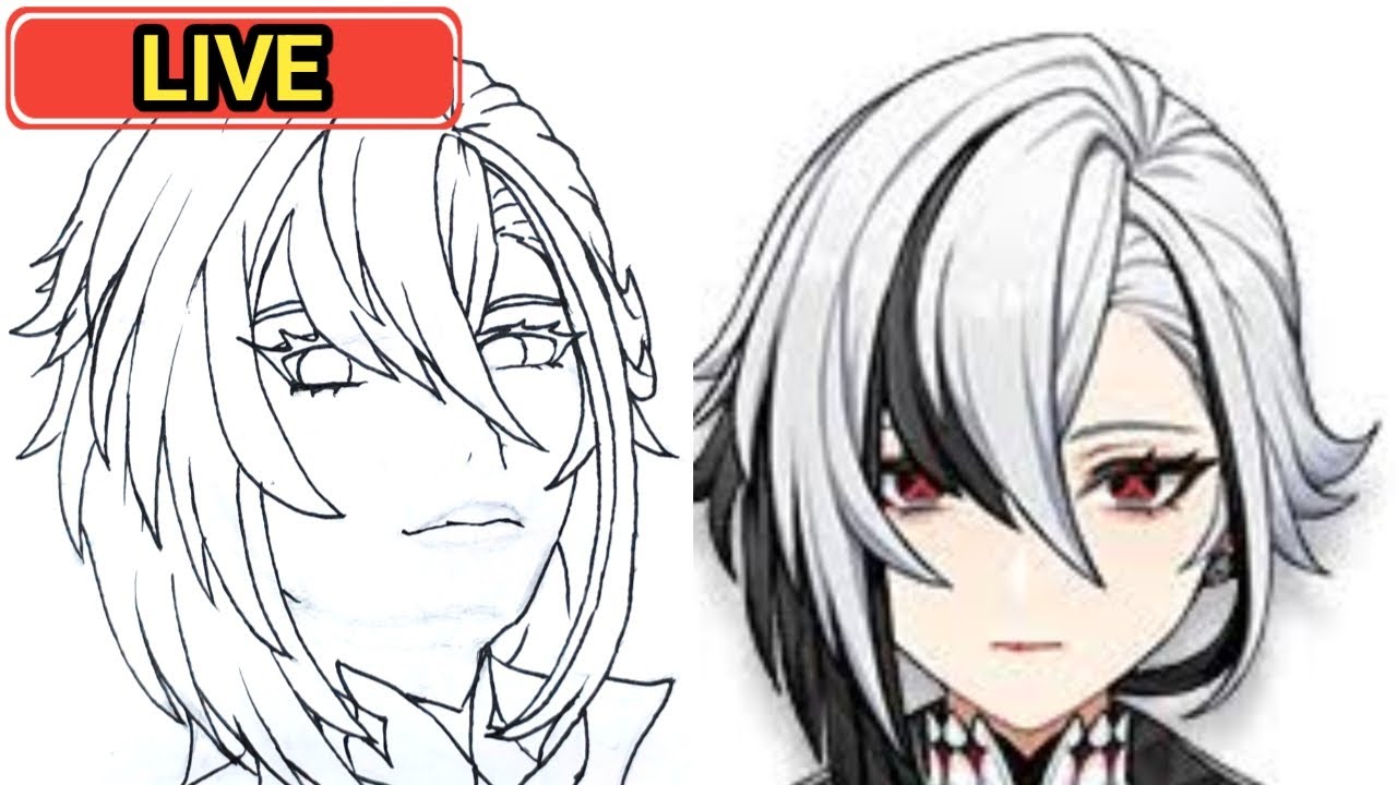 🔴LIVE Menggambar Request Subscriber Arlecchino Genshin Impact Part 2