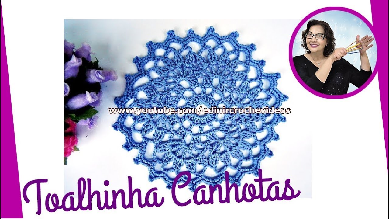 TOALHINHA EM CROCHÊ LINDA E FÁCIL PARA CANHOTOS