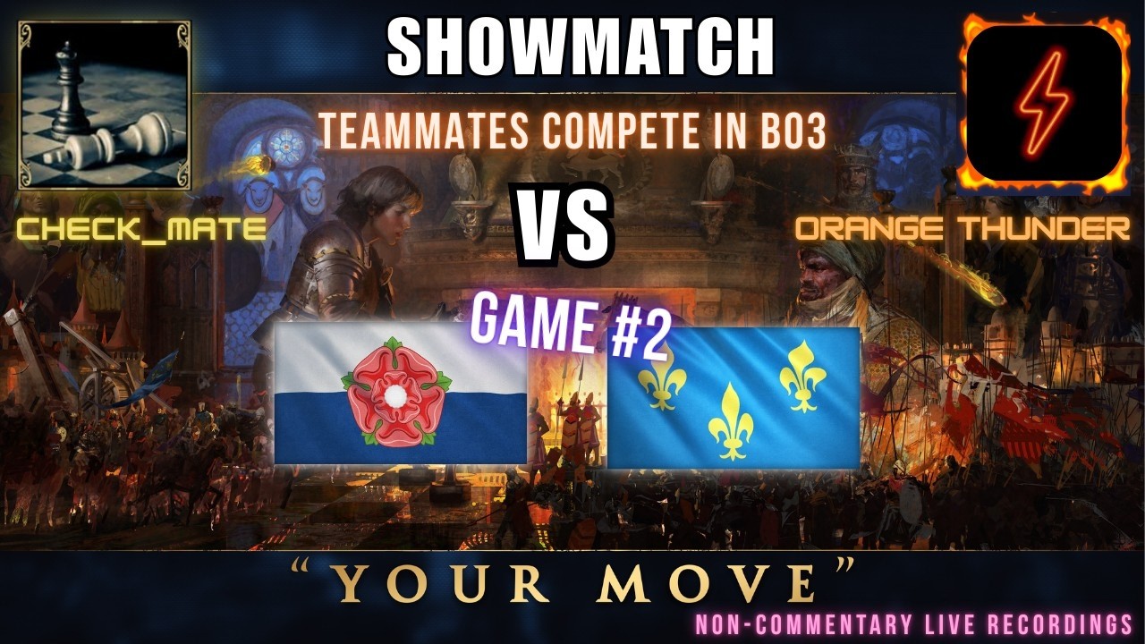 AOE4 SHOWMATCH: Teammates go 1v1 BO3 - Game #2