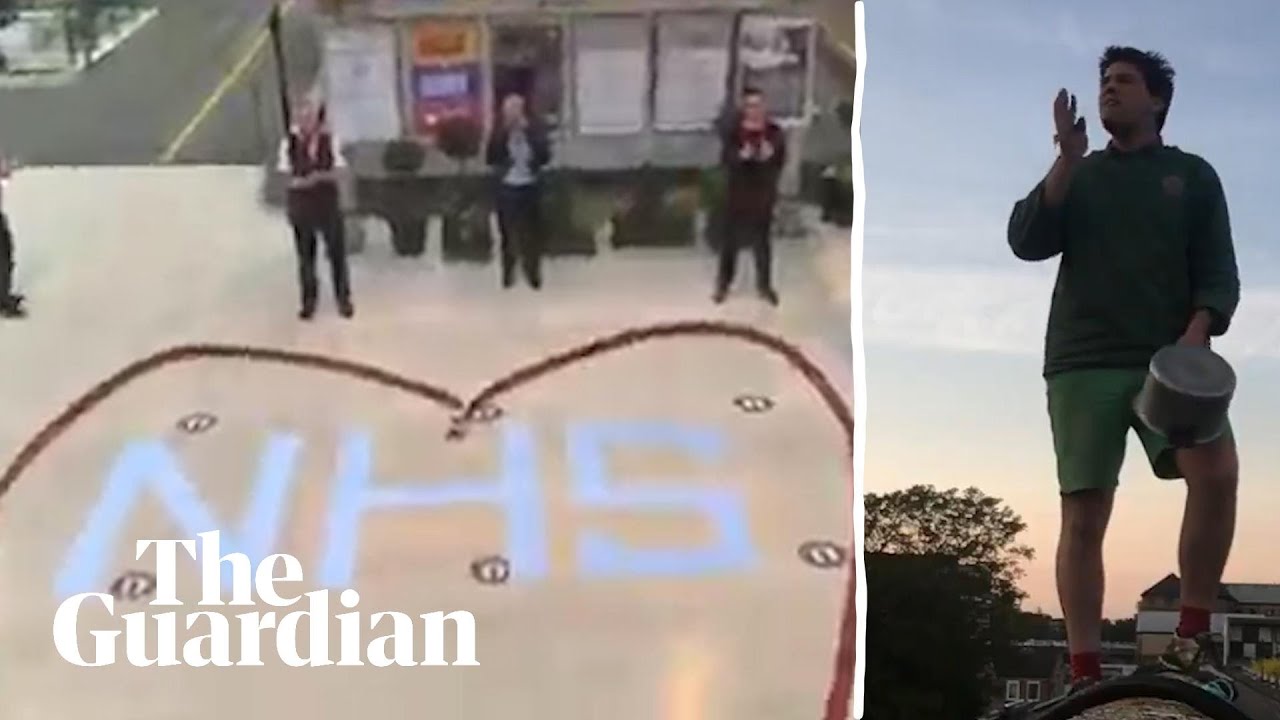 Doctor calls for PPE from roof as UK 'claps for carers'