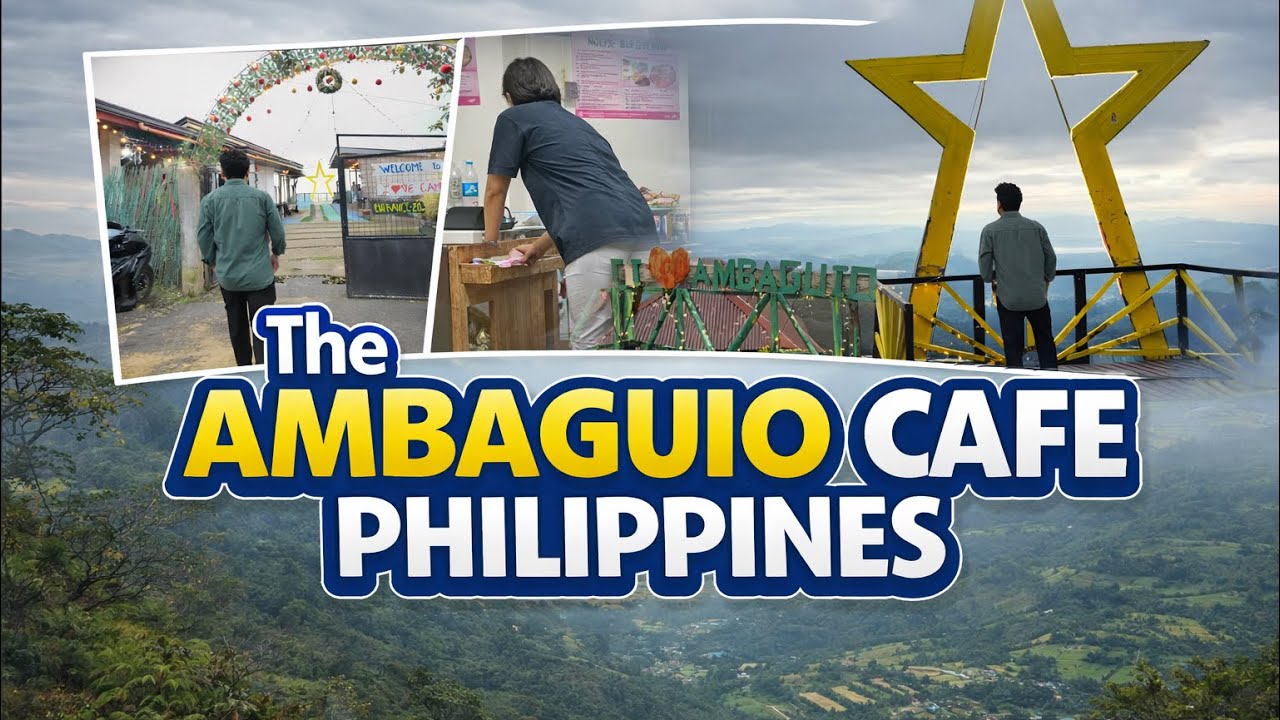 Cafe on top of mountain in the Philippines 🇵🇭 Ambaguio #viralvideo #philippines #solano #cafe 
