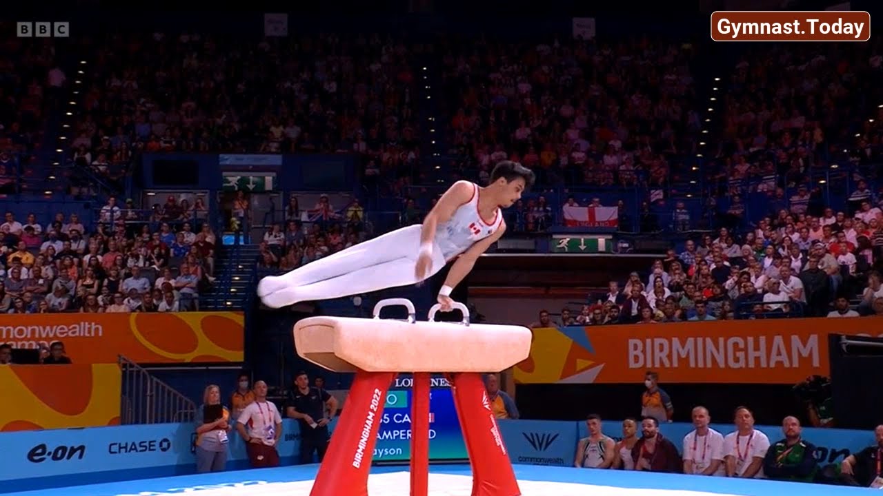 Top 3 in Men's Pommel Horse Final - 2022 Birmingham 22nd Commonwealth Games - Artistic Gymnastics
