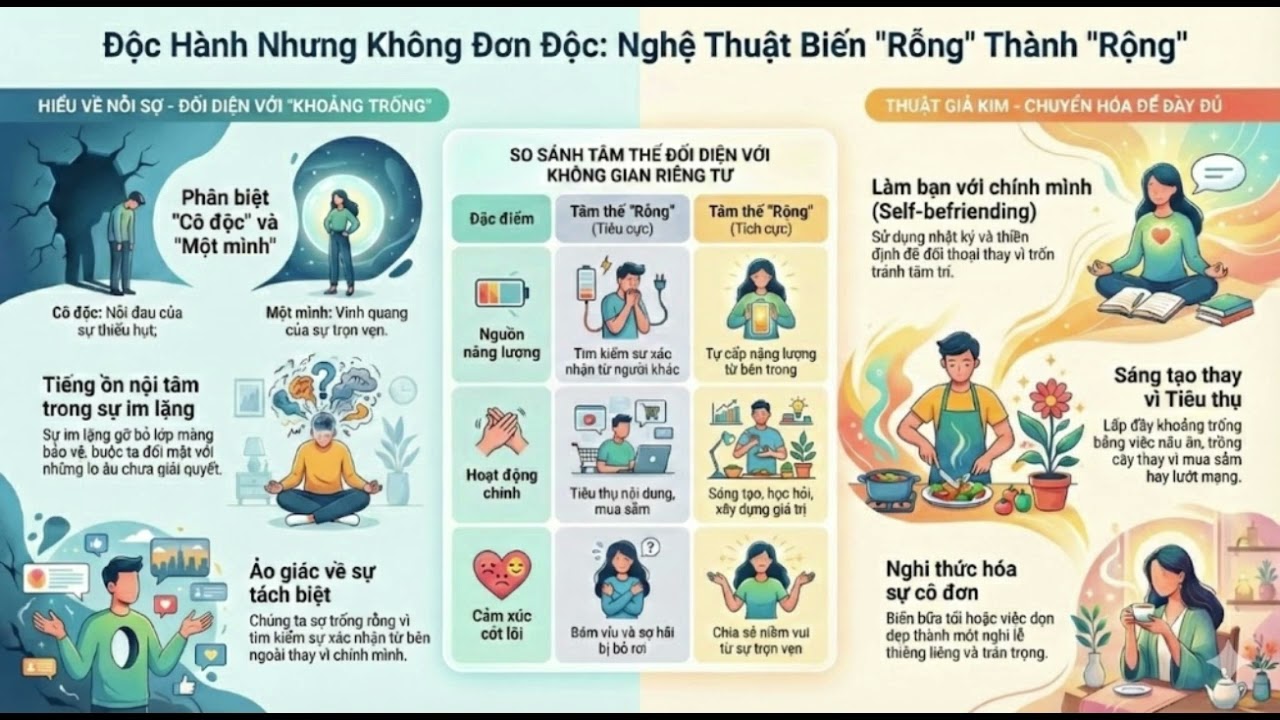 Nghệ Thuật Của Sự Độc Hành: Tại Sao Bạn Sợ Đối Diện Với Chính Mình?