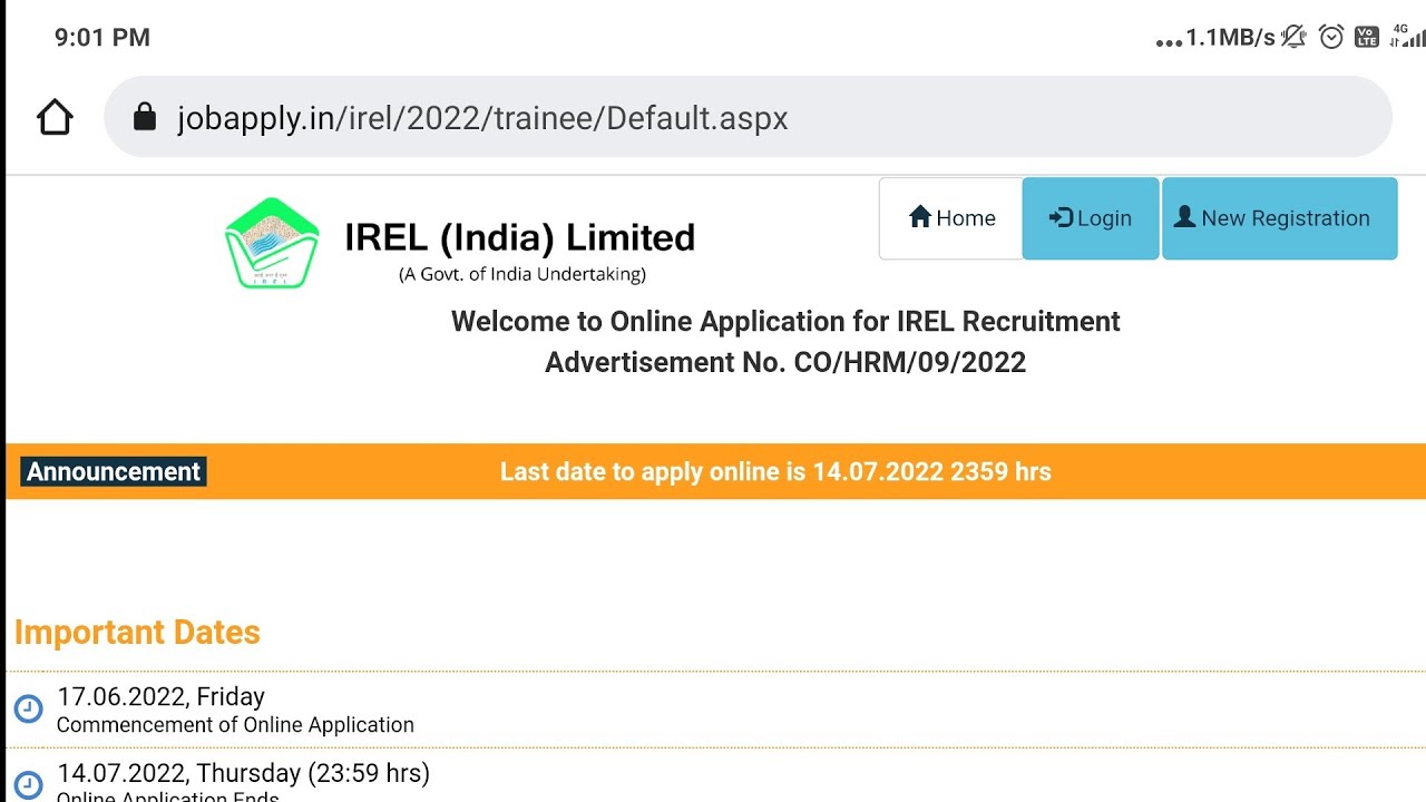 IREL New Notification 2022 | IREL Revised Notification 2022 | IREL JE 2022 | IREL Recruitment 2022