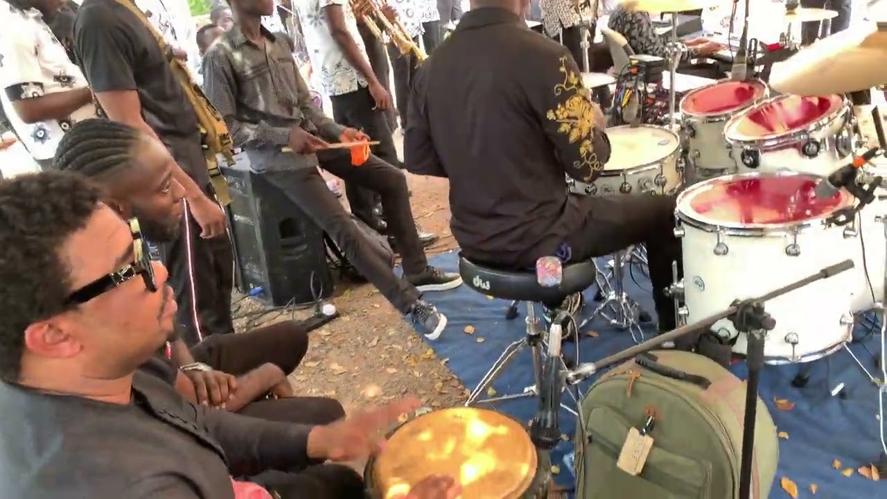 Francis Osei drummer the Living Legend.