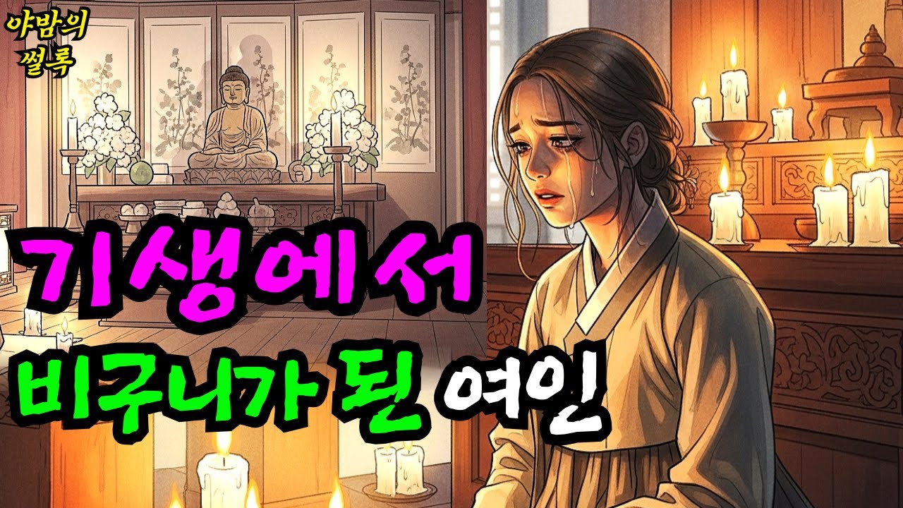 스님이 된 기생, 그녀가 밤마다 불상 뒤에서 꺼내 본 '이것'의 정체 [야담 민담 전설 옛날이야기 설화]