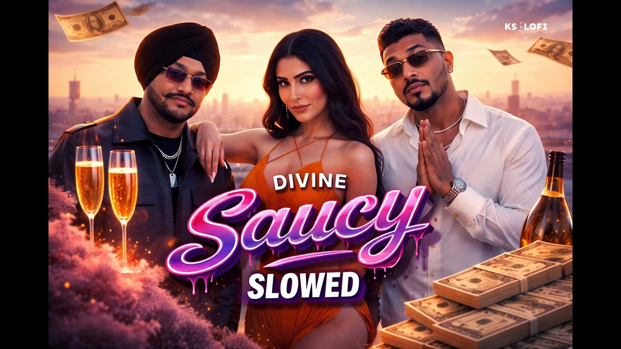 DIVINE Saucy [Slowed+Reverb] | New Punjabi Lofi | Hindi Lofi Song | Ks Lofi Music
