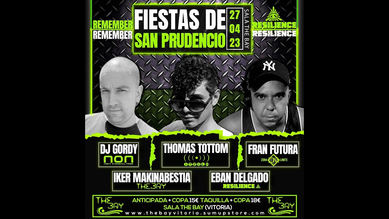 Fran Futura (Ex Zona Limite) Fiesta Resilience en Sala The Bay (Vitoria)