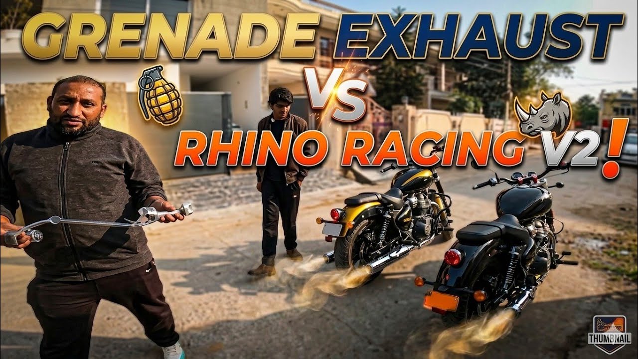Grenade Exhaust by Bykology Rhino Racing | Loudest exhaust for Super Meteor 650