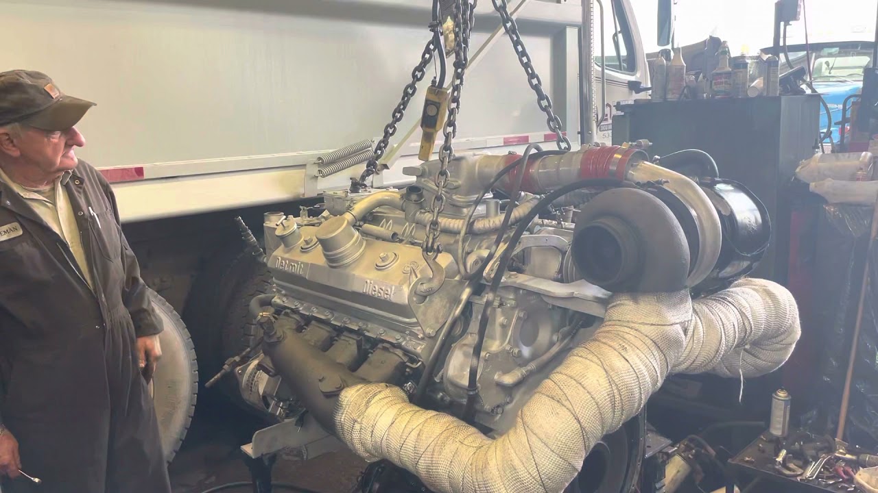 Detroit Diesel 8v92 marine. Silver 92 8v92T