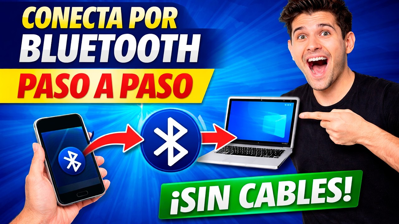 CÓMO enviar ARCHIVOS POR BLUETOOTH desde el CELULAR Aa la COMPUTADORA.